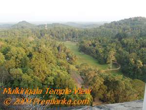 View from Mulkirigala Temple.